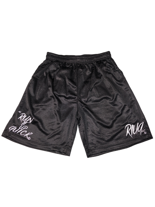 "Run it up Quick" Street Hoop shorts (Black)