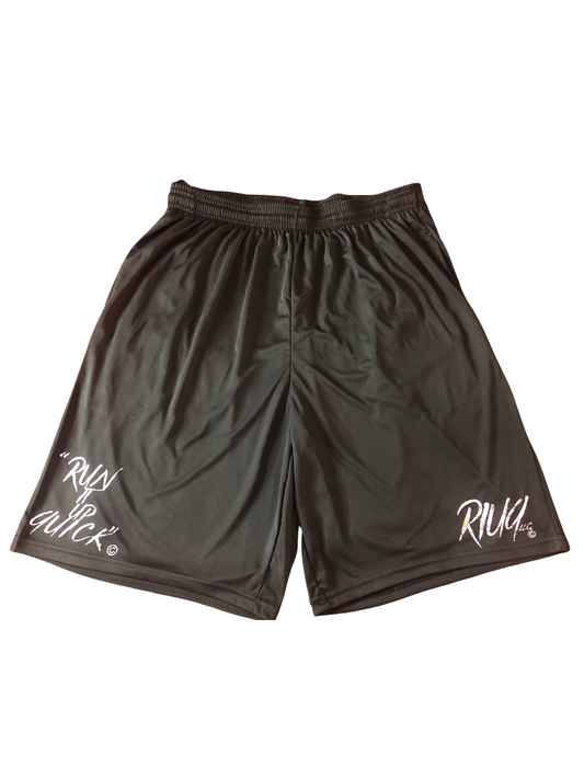 "Run it up Quick" Dri-fit Blue Benji print (shorts)