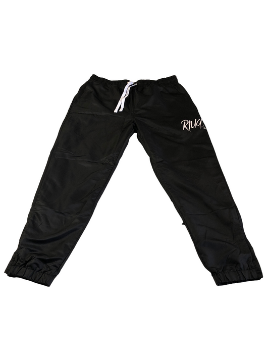 RIUQ LLC. Black Nylon pants