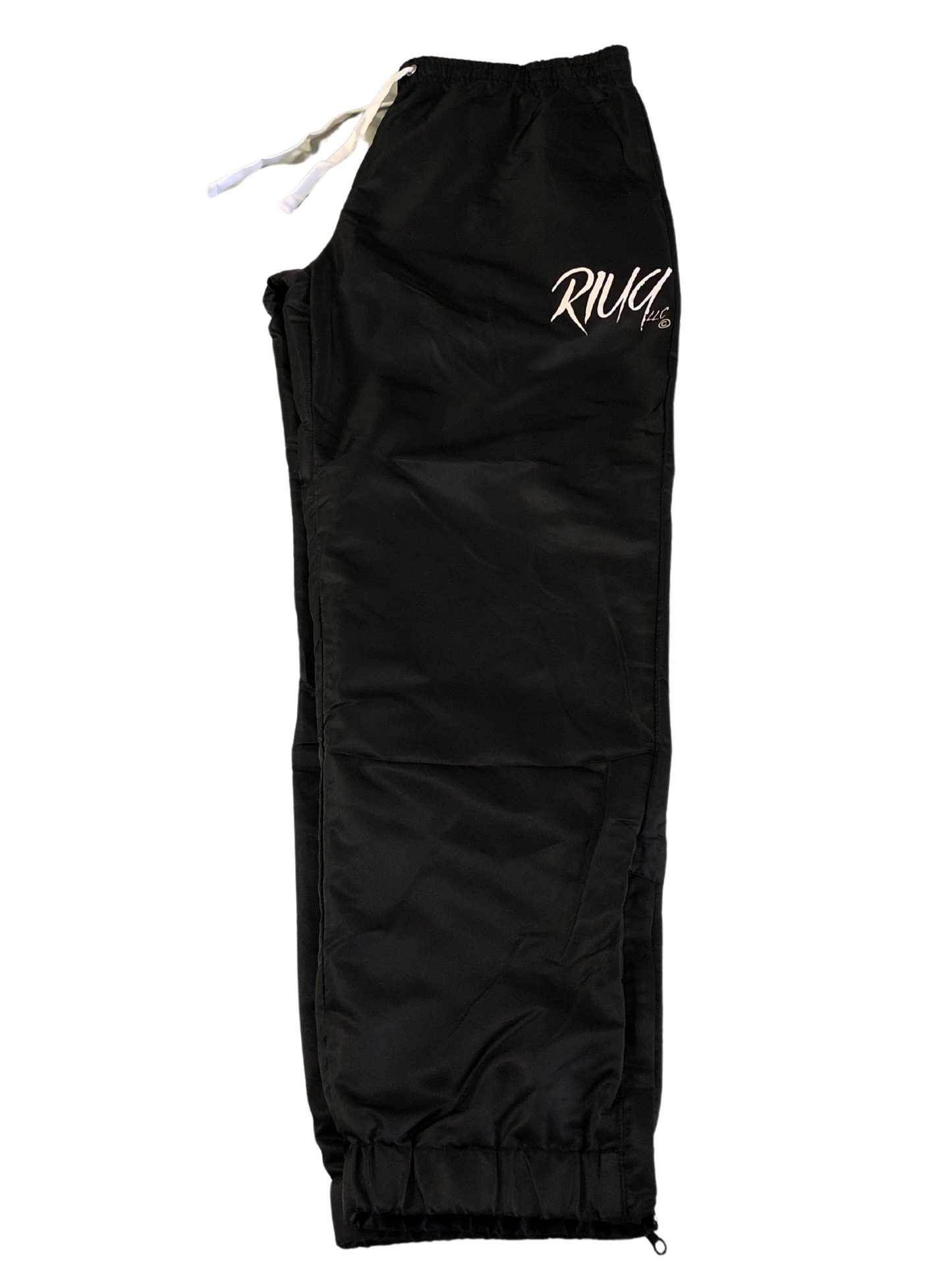 RIUQ LLC. Black Nylon pants